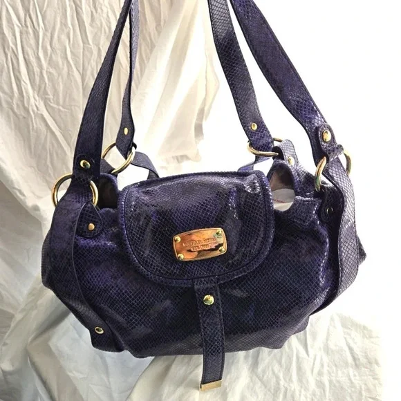 Purple Michael Kors Satchel EUC - Picture 3 of 16